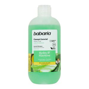 شامپو مغذی و ترمیم کننده و آبرسان باباریا حاوی عصاره آلوورا و آرگان