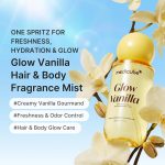 میست خوشبوکننده، آبرسان و درخشان‌کننده مو و بدن وانیلی مدی کیوب | medicube Glow Vanilla Hair Body Fragrance Mist - Image 5
