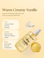 میست خوشبوکننده، آبرسان و درخشان‌کننده مو و بدن وانیلی مدی کیوب | medicube Glow Vanilla Hair Body Fragrance Mist - Image 3